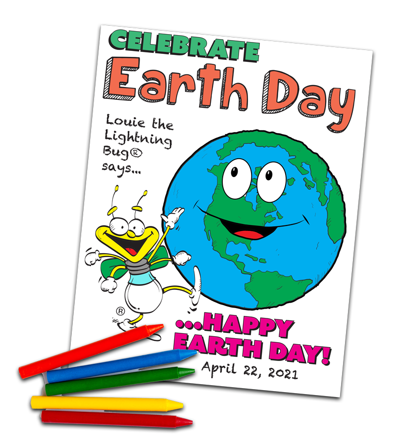 Celebrate Earth Day with this downloadable coloring sheet